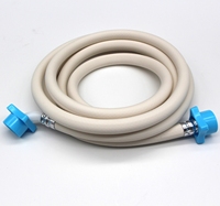 Tuyau de vidange pour lave-linge FEIHU en PVC plastique de qualité supérieure, raccords européens, anti-UV, réglable, anti-abrasion, léger, gris