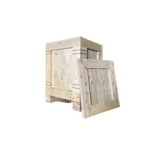 Logistica cassa di stoccaggio in legno materiali riciclati senza unghie scatola di compensato caveau di stoccaggio alla rinfusa dal produttore di Vietnam