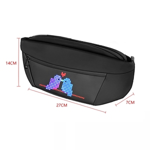 Bolso LED inteligente programable por APP con Bluetooth, bandolera con píxeles, control por APP, animaciones de texto DIY, bolso de pecho/cintura - Product Image 6