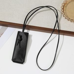 YY Beautiful PU Leather <b>Lipstick</b> Organizer Bag with Lanyard Leather Lip Gloss Bag Mini <b>Lipstick</b> Case for Lip Gloss for Gifts - Product Image 3
