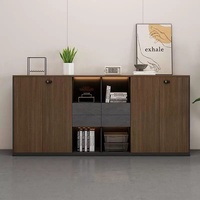 WJG-260X Armoire de classement en bois verrouillable pour bureau commercial avec cloison et rangement mural, fabriquée en Chine