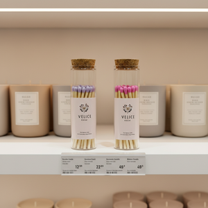 Korek Api Berwarna Macaron dengan Label Kustom dalam Stoples Kaca, Barang Laris untuk Toko Lilin Aroma Rumah, Korek Api Aman - Product Image 4