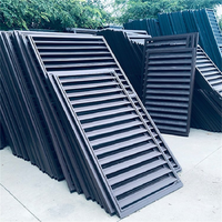 Fenêtres à persiennes en aluminium de fabrication chinoise, persiennes de ventilation modernes pour appartements, revêtement en poudre, résistantes aux intempéries
