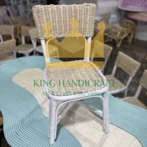 Silla bohemia de ratán hecha a mano para niños, muebles de mimbre natural tejidos a mano para bebés, asiento ecológico sostenible para guardería - Product Image 5