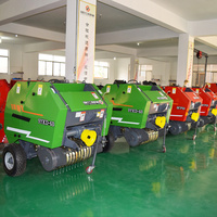 Pto Drive Mini Traktor Alat Baler Peralatan Pertanian Mini Putaran Mesin Jerami Baler untuk Penggunaan Pertanian