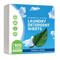 Feuilles de lessive multifonctionnelles 4-en-1 biodégradables et écologiques à faible mousse Finice FNC823 – Échantillons gratuits d'usine