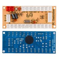 Circuit imprimé de joystick d'arcade USB Encodeur USB d'arcade à délai zéro Kit de carte PC à joystick pour équipement de jeu à modes analogiques numériques