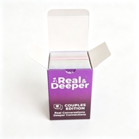 Jeu de cartes personnalisé pour couple, 100 cartes, impression de votre propre design, jeu d'affirmations positives et jeu à boire avec boîte de rangement