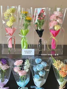 ขายส่งถุงบรรจุภัณฑ์กุหลาบช่อดอกไม้วันวาเลนไทน์ห่อชุดเดียว marsupialism - Product Image 5