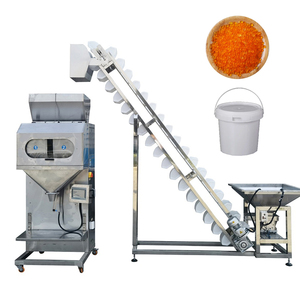 Machine de remplissage semi-automatique à vibration pour granulés, particules, noix, <span class=keywords><strong>graines</strong></span>, grains de café, sacs pour animaux, bouteilles, canettes, avec capacité de pesée de 1 à 5 kg - Product Image 2