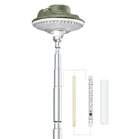 Lampe de travail portable rétractable G26, lampe de travail LED rechargeable, éclairage ambiant SMD RGB pour le camping, les situations d'urgence et l'utilisation en intérieur