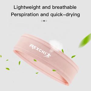 طوق رأس للرجال من GOLOVEJOY, طوق رأس للرجال من GOLOVEJOY موديل XTJ31 للجري والرياضات الخارجية ، مصنوع من نسيج مرن قابل لإعادة الاستخدام وألوان سادة ، طوق رأس للرجال - Product Image 4