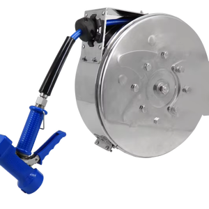 Enclosed <b>Retractable</b> <b>Hose</b> Reel Modern High Pressure 5M/10M/13M Metal <b>Hose</b> Reel for Kitchen Sanitization Carwash - Product Image 1