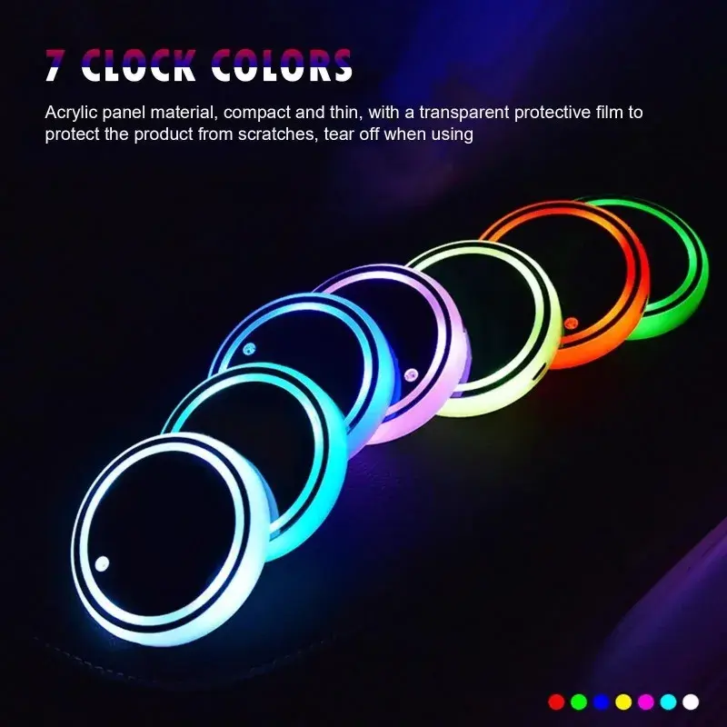 أجواء GlowCup 7 متعددة الألوان داخل السيارة