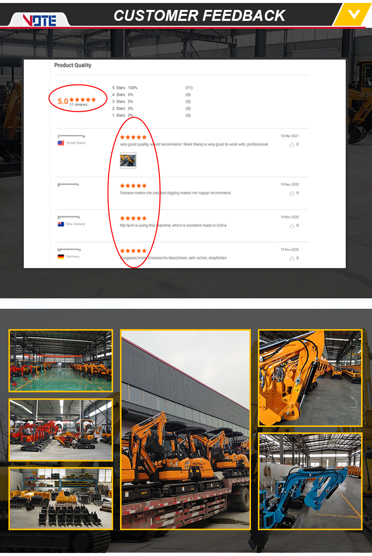 Mini excavator 5 ton mini digger high quality produced digger China excavators 5 ton approved by CE certificate