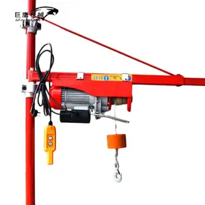 Tugas Ringan 1000Kg/1200Kg Pa 1200 Small Electric Wire Rope Hoist Harga dengan Remote Kontrol Nirkabel