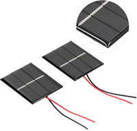 Panneau solaire étanche en ETFE PET époxy, petit format, 0,5W 1W 2W 3W 5W, panneau solaire monocristallin mini personnalisé 5V 6V 12V pour capteurs agricoles