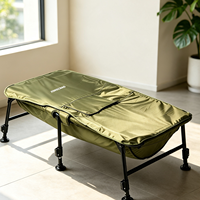 XINGCHAO Support stable pliable rapide pour lit de débarbage de carpes tout-terrain, protection pour débarbage extérieur