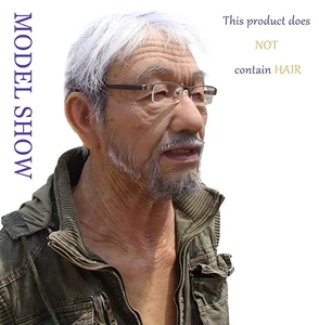 Topeng William Masque Halloween Party, Topeng Kepala Penuh Orang Tua, Topeng Karnaval Menyeramkan dari Silikon untuk Cosplay dan Crossdressing - Product Image 2