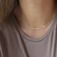 Collier ras du cou EMANCO en acier inoxydable lisse, chaîne maille gourmette, couleur or 2MM, pour femme, cadeau, bijoux d'amitié