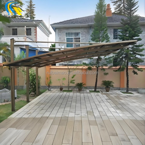 Su misura singolo lato diagonale Pull Carport sistema doppia lega baldacchino in alluminio rifugio per parcheggio esterno in metallo capannone <span class=keywords><strong>auto</strong></span> - Product Image 2