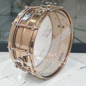 Vente directe du fabricant Tambour de <span class=keywords><strong>jazz</strong></span> professionnel de 14 pouces Anneau de tambour en métal brun moulé sous pression Chambre de tambour en acier inoxydable - Product Image 4