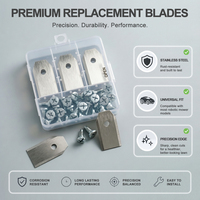 Lot de 9 lames pour tondeuse à gazon robotisée, lames de coupe en acier inoxydable avec vis, pièces de rechange universelles en gros