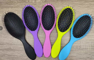 فرشاة شعر مخصصة للنساء لفك تشابك الشعر الرطب والجاف لجميع أنواع الشعر، فرشاة شعر للعناية بالصالونات بشعيرات فائقة النعومة - Product Image 6