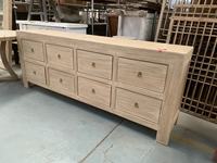 Meubles classiques en gros, armoire buffet en bois d'orme massif sculpté naturellement, design antique