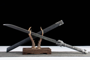 LRT005-Colección de espadas samurái, espada portátil de alta dureza para defensa personal, adorno, herramienta para acampar y remover obstáculos. - Product Image 5