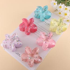 Pinzas de Pelo de Moda al por Mayor para Mujer, Accesorios Geométricos, Dulces y Coloridos, con Forma de Huevo y Flor, de Plástico - Product Image 2