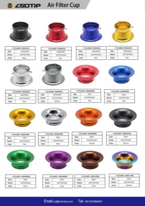 กรวยกรองอากาศอะลูมิเนียม CNC รุ่น H40 ขนาด 38/42 มม. สำหรับคาร์บูเรเตอร์รถจักรยานยนต์ PE P-W-K O-K-O - Product Image 2