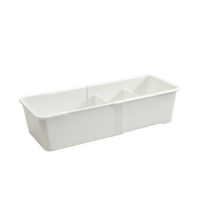Extendable Drawer <b>Storage</b> <b>Box</b> With Dividers For Makeup And Desktop Organization Large Size Solid Color - Product Image 5