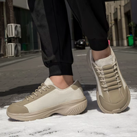 Chaussures décontractées pour hommes à coupe large, grande taille, doublure chaude en fourrure, respirantes, légères, confortables, pour le printemps, l'automne et l'hiver