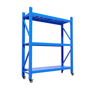 Mesa de Trabajo de Acero Personalizada de 5 Niveles, Banco de Trabajo de Alta Calidad con Ruedas, Estante de Almacenamiento de Resistencia Media, Protección Contra la Corrosión - Product Image 1