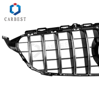 Calandre avant Carbeat GT Sports Line 2019+ W205 Classe C W205 Style Noir Brillant pour Mercedes-Benz