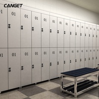 Armoires de casier de personnel de casier de vêtements électriques de gymnase numérique de HPL haut de gamme