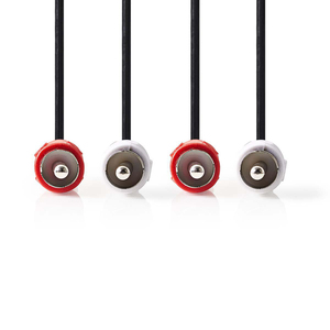 Cable de audio estéreo 2x RCA macho a 2x RCA macho de 5m negro para conexión de audio - Product Image 2