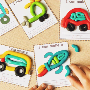 2026 Non-toxic Super Soft Kids Vehicle <b>Learning</b> Cards Playdough Mats <b>Toy</b> Reschool Educational Set for <b>Toddlers</b> - Product Image 4