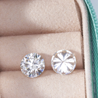 Prix de gros pas cher Moissanite pierre en vrac 5mm-11mm D ronde Moissanite VVS1 pierres GRA Moissanite pour la fabrication de bijoux