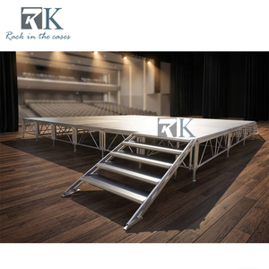 Detachable <b>Platform</b> <b>Stage</b> with Stairs Complete Set Aluminum <b>Stage</b> <b>Platform</b> - Product Image 2
