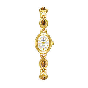 Relojes <span class=keywords><strong>de</strong></span> Mujer <span class=keywords><strong>de</strong></span> Alta Gama BS Bee Sister FA1859 Serie Maillard con Ojos <span class=keywords><strong>de</strong></span> Tigre Naturales - Product Image 1