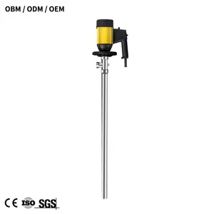HD Series Drum Pump PVDF PTFE Industrial Chemical Solvent 220v Electric Drum Oil Pump For Chemical Acid