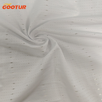 Soufflerie Conception Perforée 100% Polyester Tissu 80gsm Ultra-léger Respirant pour Running Vest Sportswear Textile Material