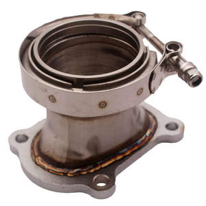 Adaptador de Conversión de Brida de Turbocompresor de Acero Inoxidable CT26 de 4 Pernos y <span class=keywords><strong>3</strong></span> Pulgadas con Banda en V para Accesorios de Automóviles Toyota - Product Image 6