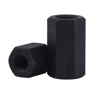 Écrou de couplage hexagonal en acier au carbone GB55 GB56 Grade 8.8, oxyde noir, entièrement fileté, autobloquant M8-M20, pour la construction et les applications médicales - Product Image 2