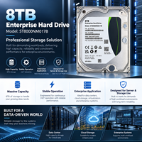 Disque dur d'entreprise 7E10 ST8000NM017B 8 To, 3,5 pouces, SATA 6 Gb/s, 7200 tr/min, 256 Mo de cache, 512e, pour serveur, NAS, centre de données