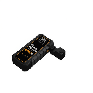 Démarreur de batterie 4000A 12V pour voiture, charge rapide USB, lumière LED, 20000mAh, noir - Product Image 1