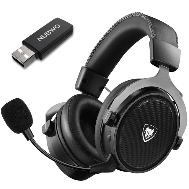 NUBWO G07 Wireless Gaming Headphones - Over-Ear Noise-Canceling Headset with Stereo Sound 2.4G