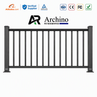 Balustrade en aluminium réglable, finition poli miroir, anti-rouille, pour bricolage, clôture de sécurité pour garde-corps de balcon - Construction à l'étranger